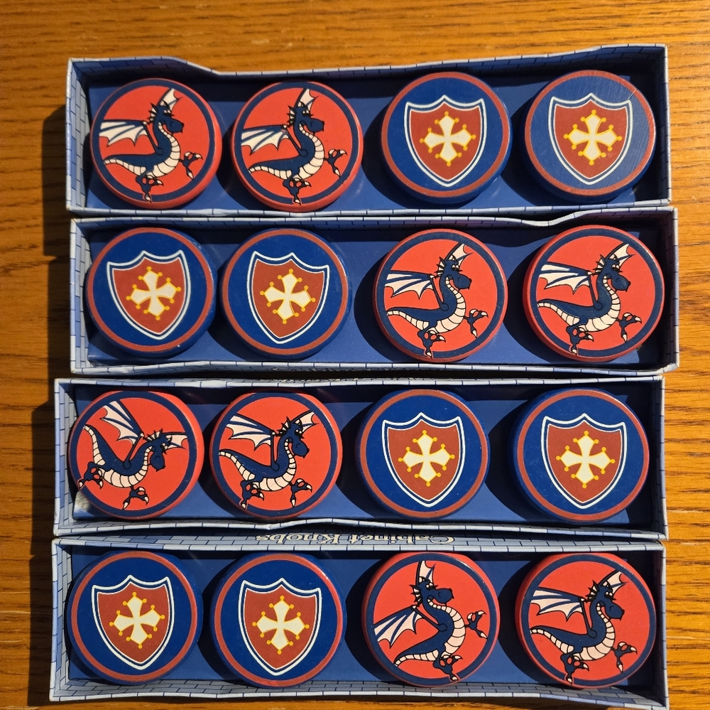 Dragon and Shield Cabinet Knobs